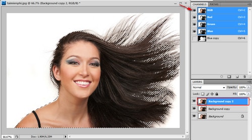 Hướng Dẫn Tách Tóc Trong Photoshop Bằng Channel