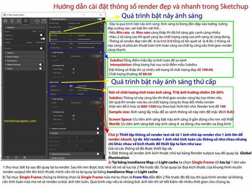 Hướng Dẫn Cài Đặt Thông Số Render Nhanh Đẹp Trong Vray 3.6