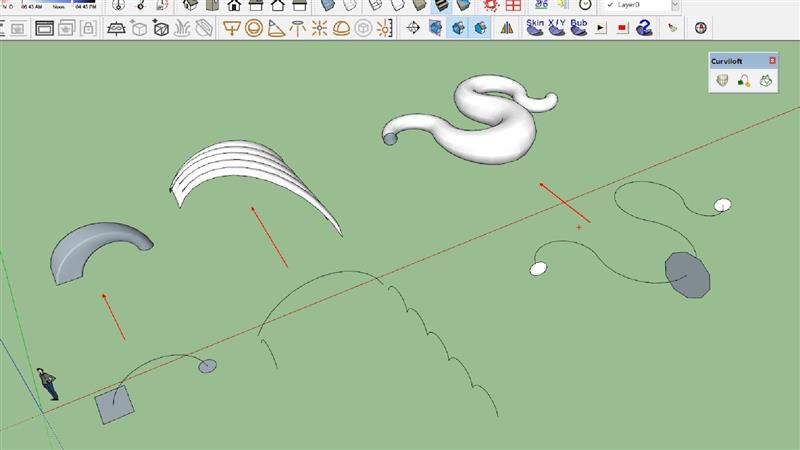 Hướng Dẫn Sử Dụng Plugin Curviloft Trong Sketchup
