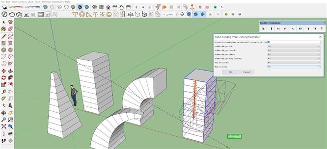 Hướng Dẫn Sử Dụng Plugin Fredo6 – Fredoscale Trong Sketchup