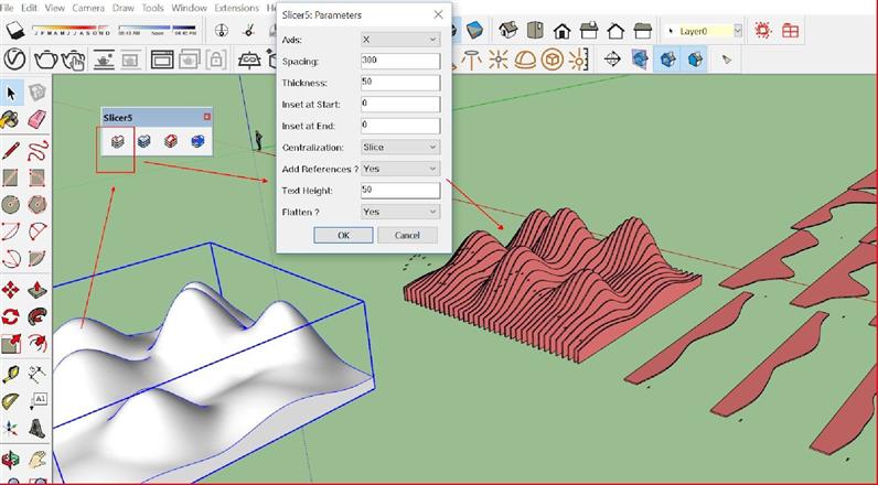 Hướng Dẫn Sử Dụng Plugin Slicer5 Trong Sketchup