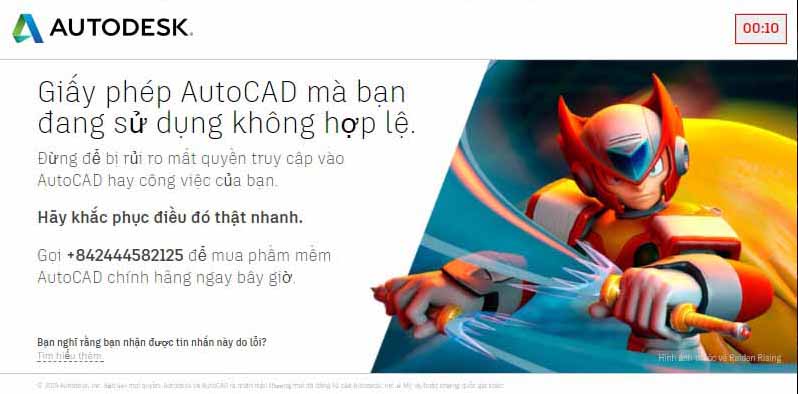 Tắt Thông Báo Bản Quyền Phần Mềm Autocad