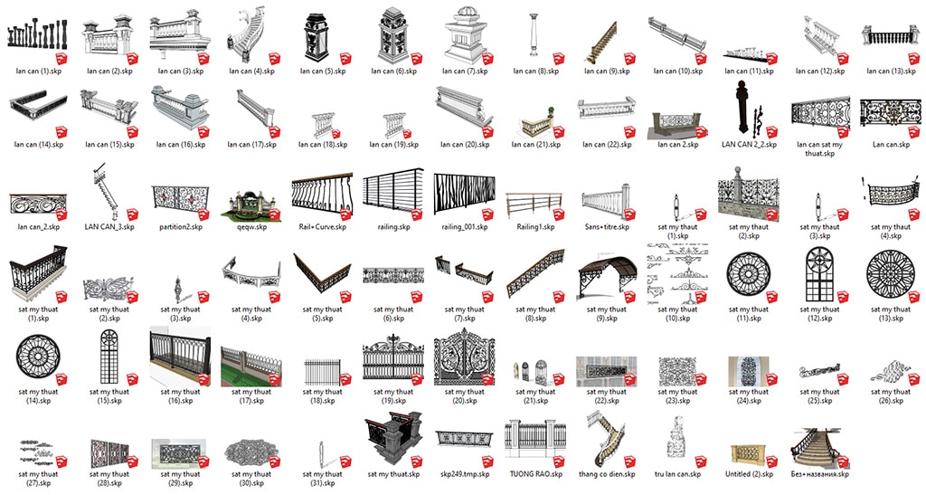 Chia Sẻ File Sketchup Tân Cổ Điển