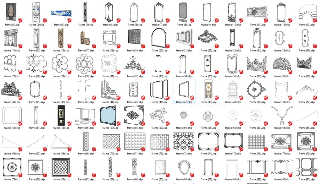 Chia Sẻ File Sketchup Tân Cổ Điển