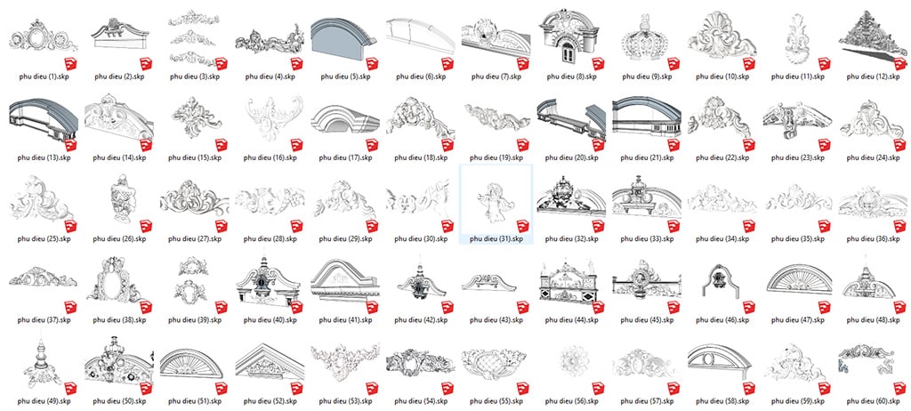 Chia Sẻ File Sketchup Tân Cổ Điển