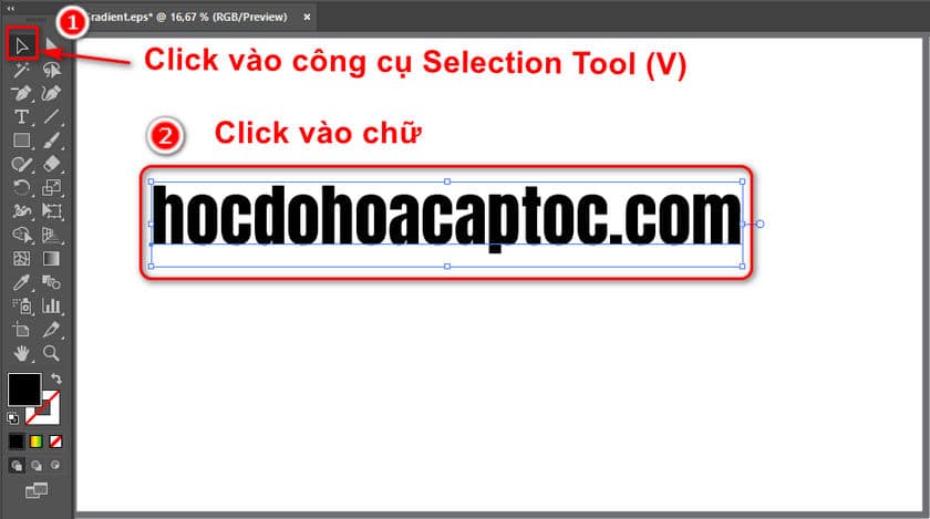 3 cách tạo chữ đẹp màu gradient trong ai 3 Cách Tạo Chữ Đẹp Màu Gradient Trong Ai