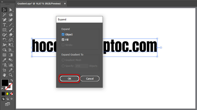 3 cách tạo chữ đẹp màu gradient trong ai 3 Cách Tạo Chữ Đẹp Màu Gradient Trong Ai