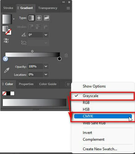 Công Cụ Gradient Tool Illustrator