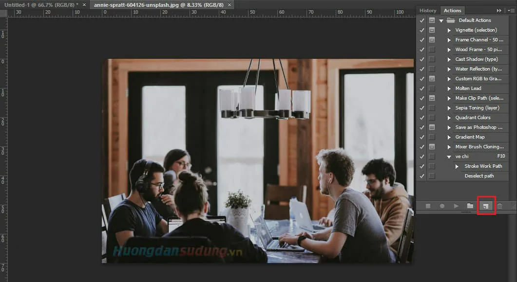 Cách Tạo Action Photoshop