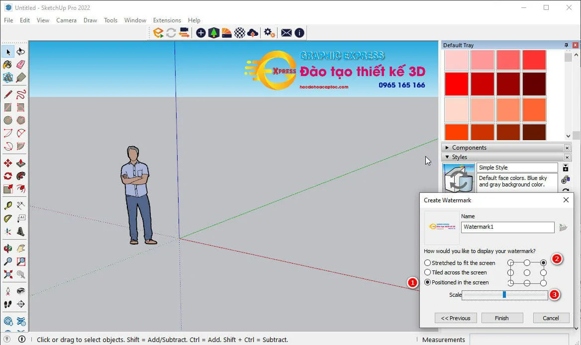 Hướng dẫn Setting sketchup khi lần đầu cài đặt Setting Sketchup