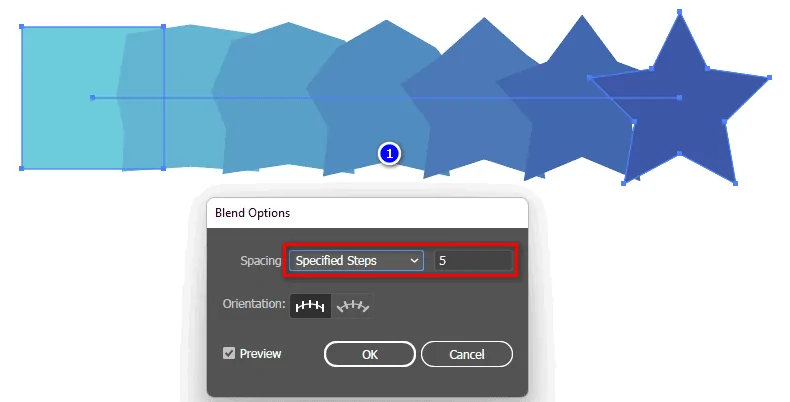 Blend Trong Illustrator