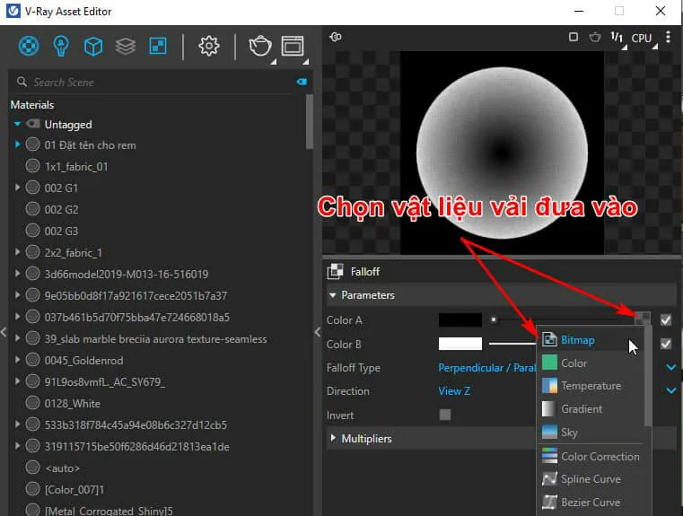 Vật Liệu Cơ Bản Trong Vray Sketchup