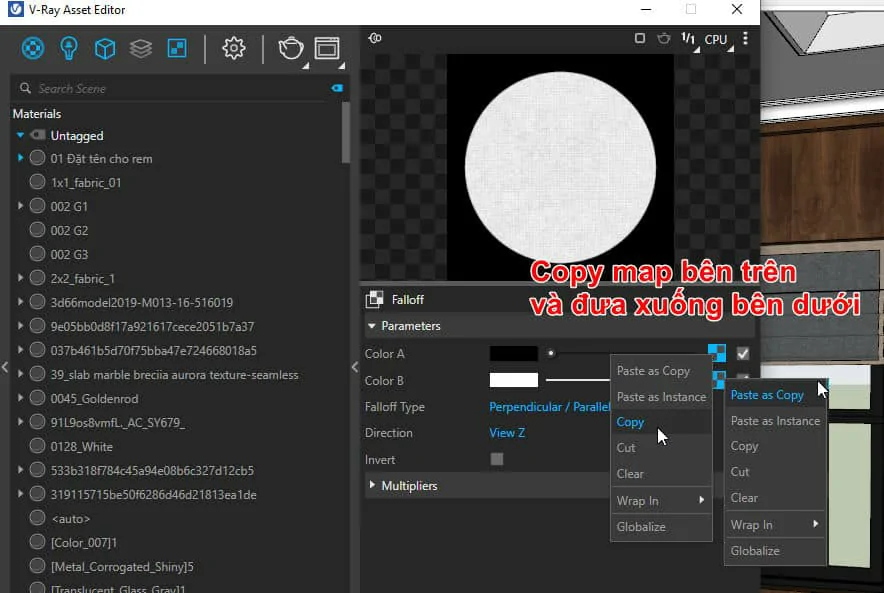 Vật Liệu Cơ Bản Trong Vray Sketchup