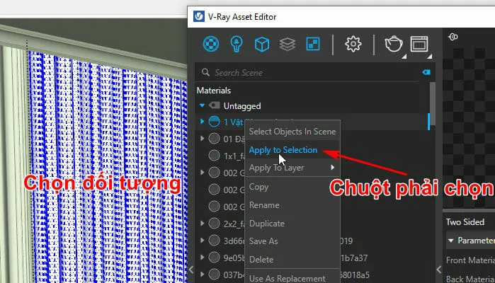 Vật Liệu Cơ Bản Trong Vray Sketchup