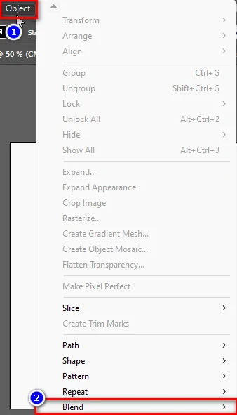 Blend Trong Illustrator