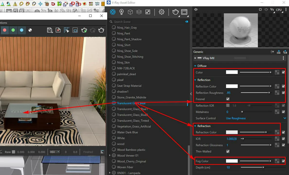 Cách Tạo Vật Liệu Cơ Bản Trong Vray
