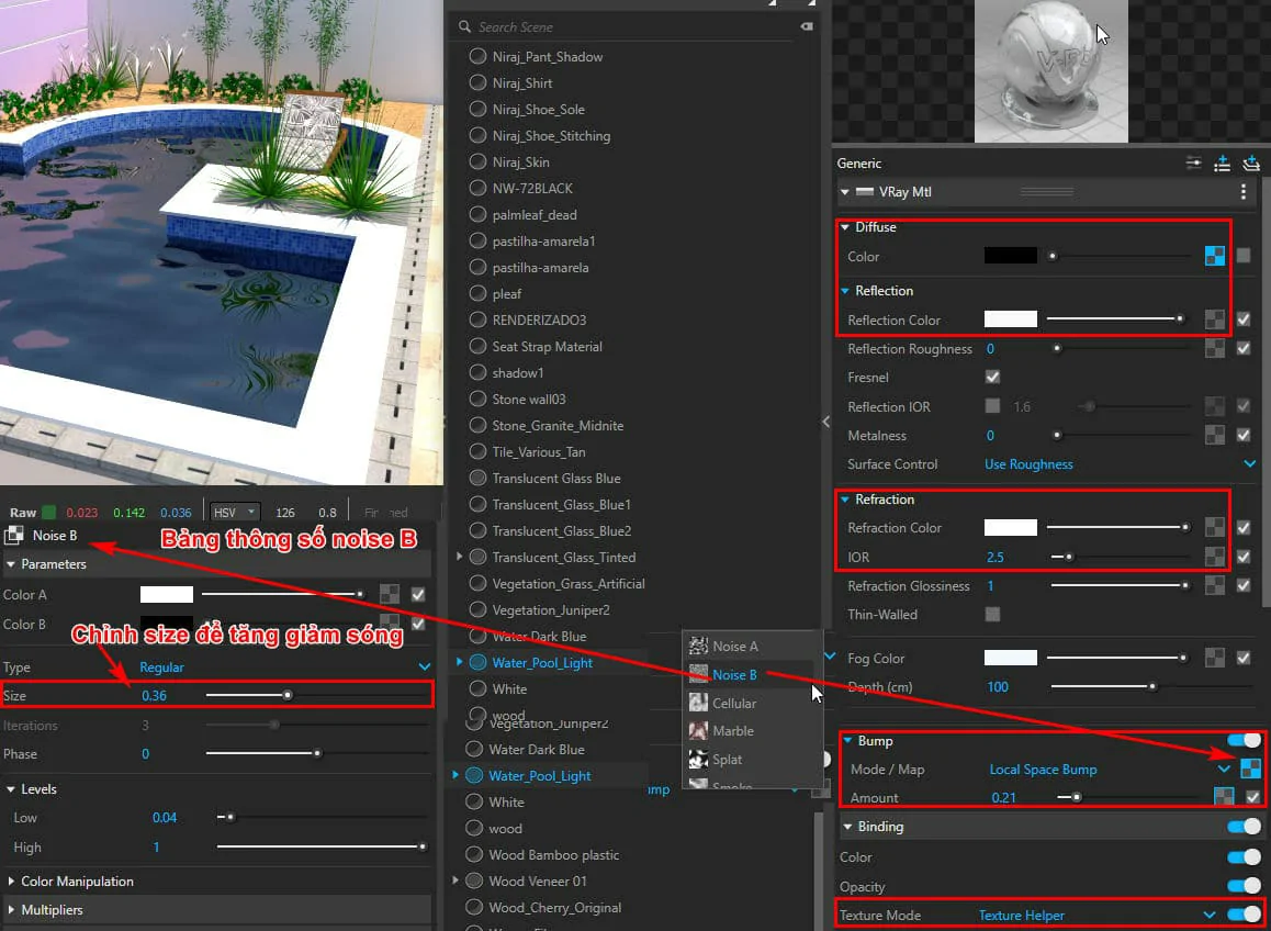 Cách Tạo Vật Liệu Cơ Bản Trong Vray