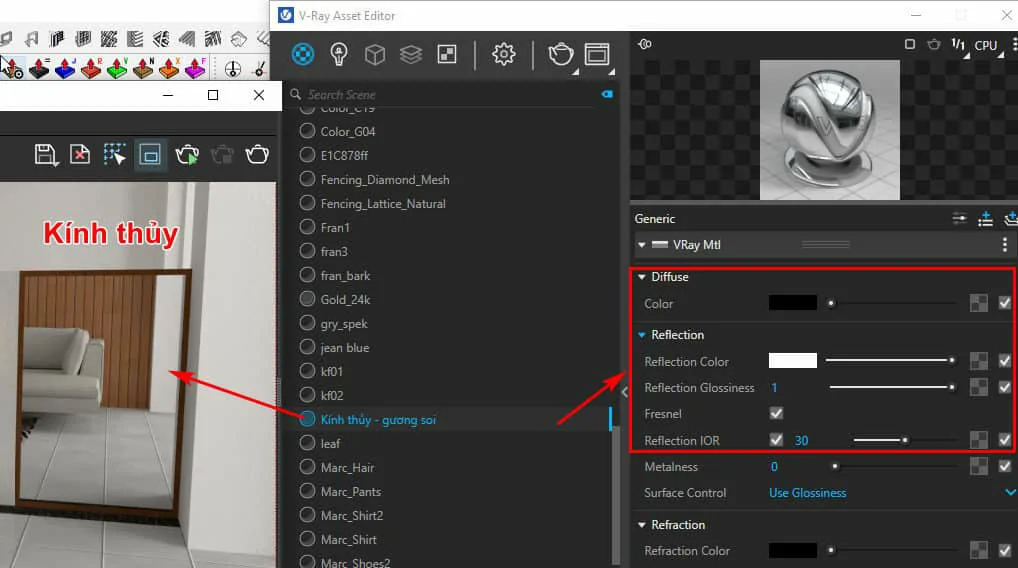 Cách Tạo Vật Liệu Cơ Bản Trong Vray