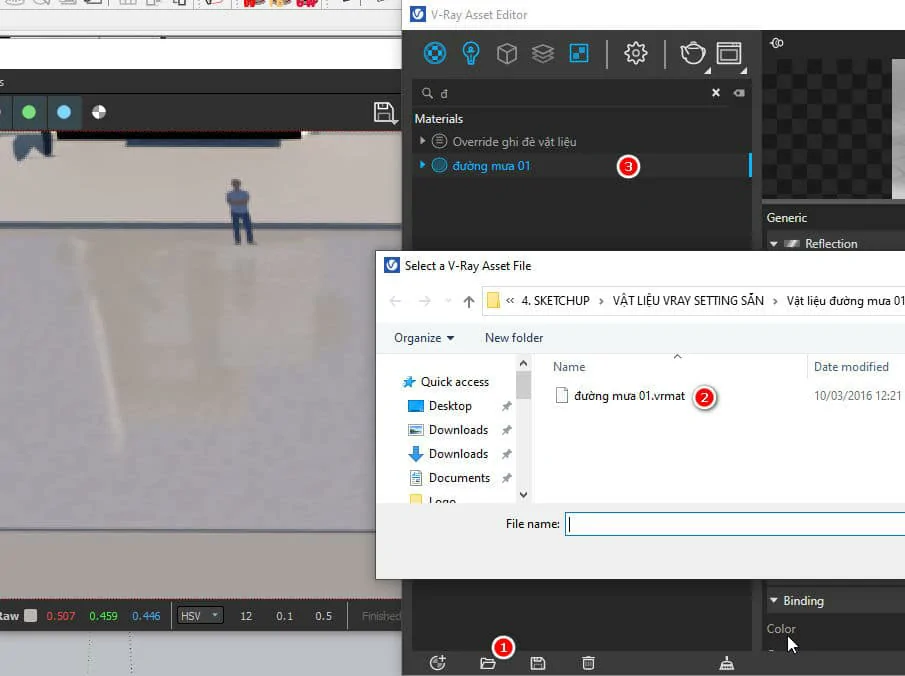 Cách Tạo Vật Liệu Cơ Bản Trong Vray