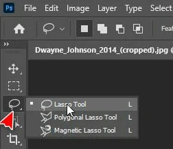 Công Cụ Lasso Tool Để Tạo Vùng Chọn Cần Thiế
