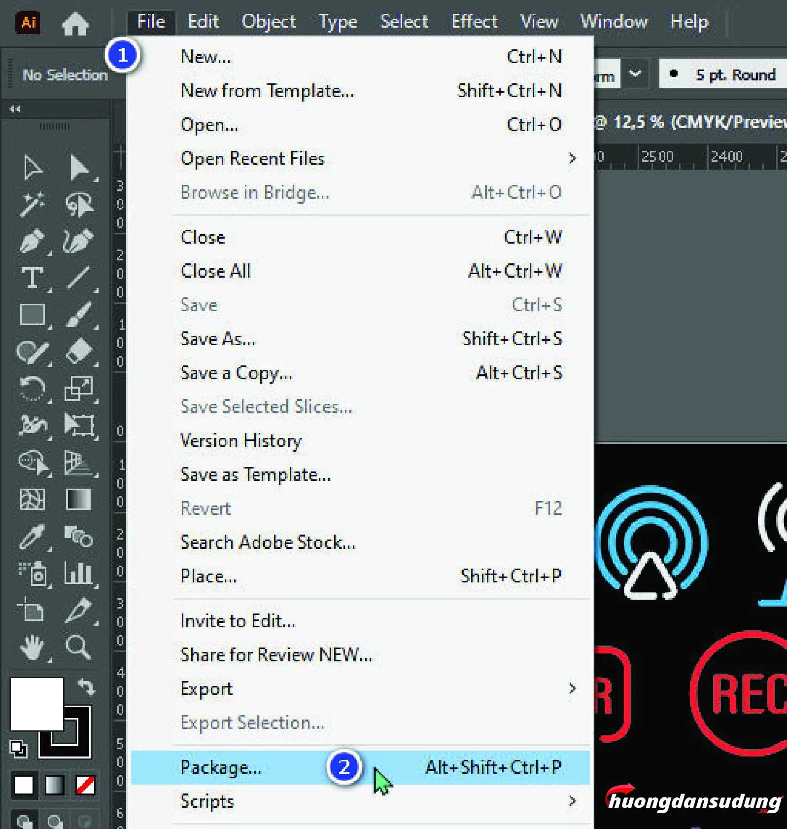 Cách Đóng Gói File Trên Illustrator