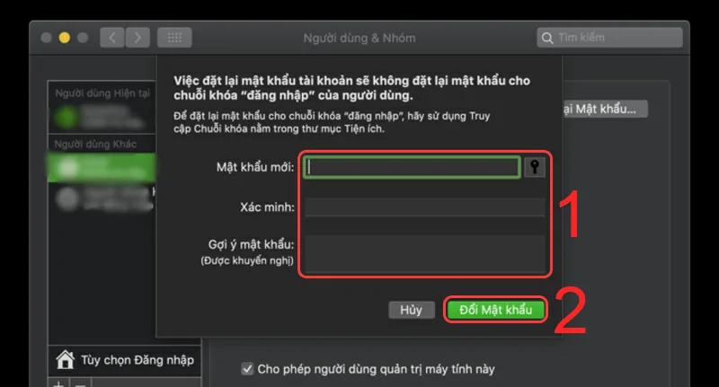 Đặt Lại Mật Khẩu