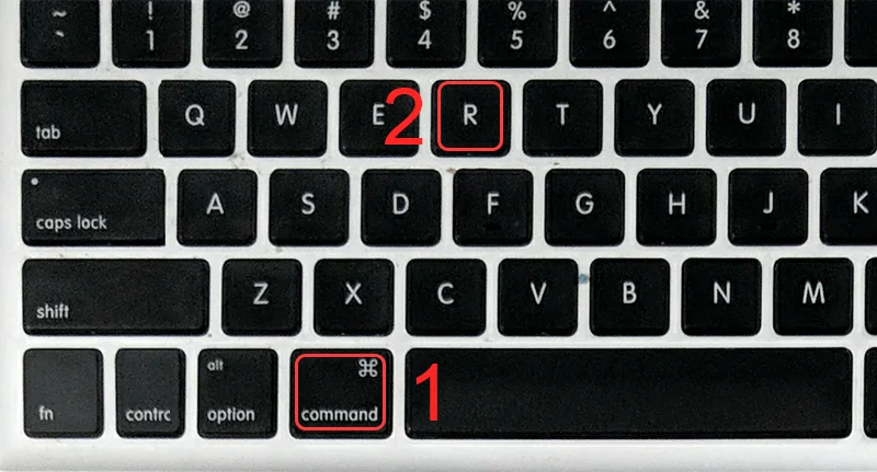 Nhấn Tổ Hợp Phím Command + R