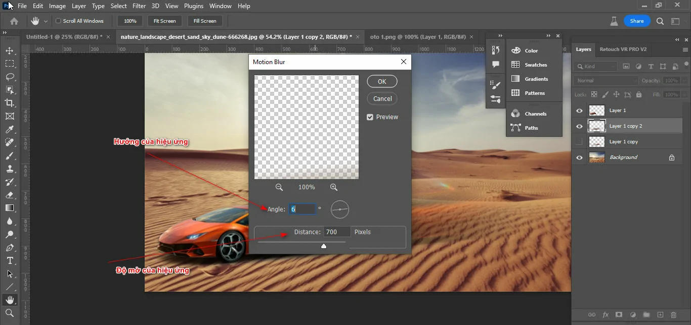 3 Cách Tạo Hiệu Ứng Tốc Độ Trong Photoshop