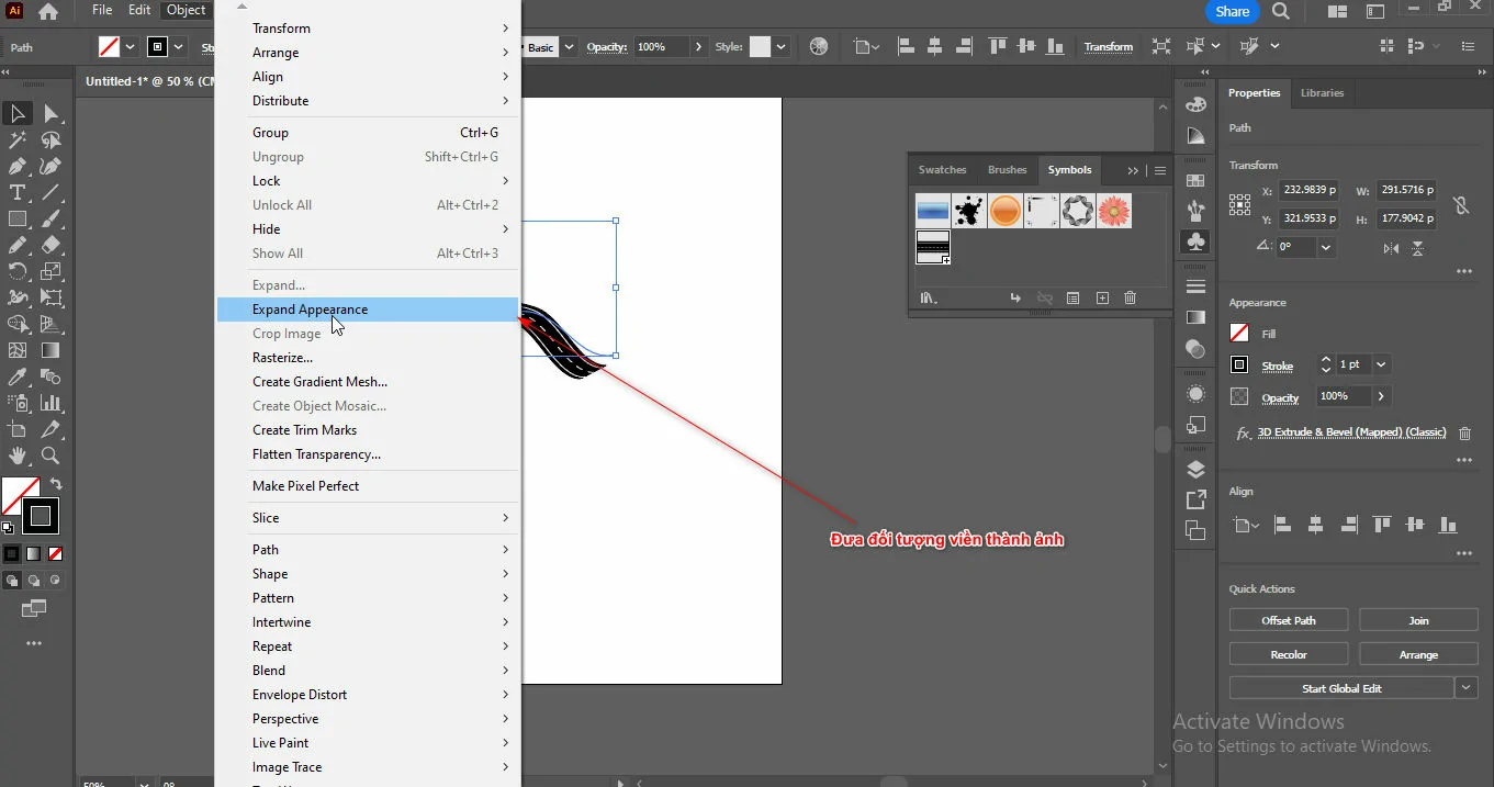 Cách Tạo Con Đường Trong Illustrator