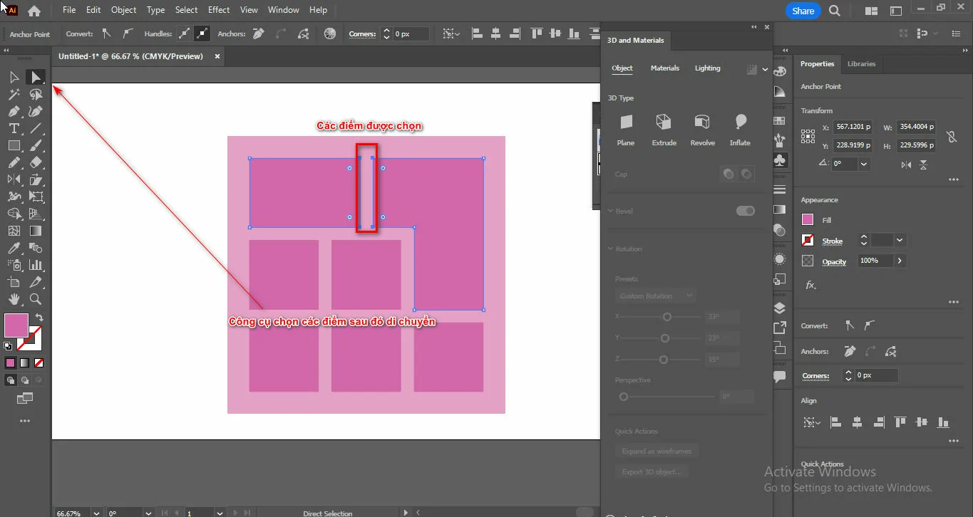 Cách Tạo Bàn Phim 3D Trong Illustrator
