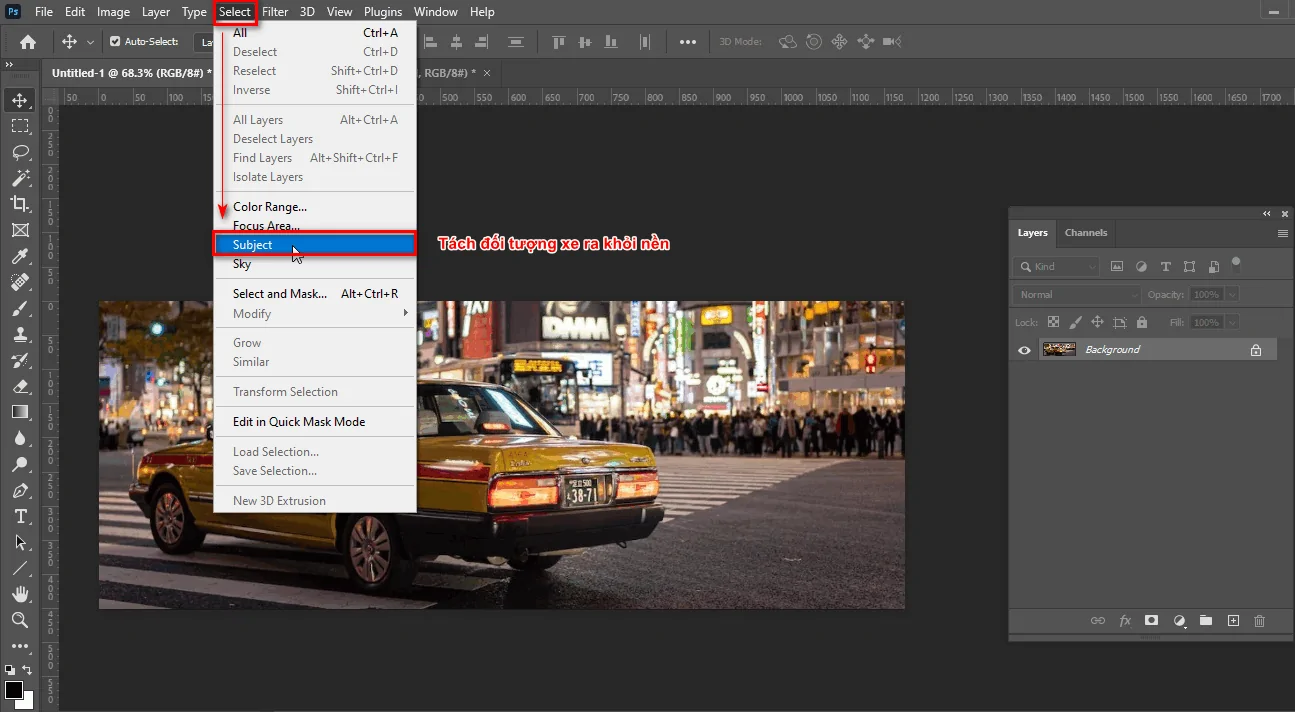 Cách Tạo Hiệu Ứng Tốc Độ Trong Photoshop
