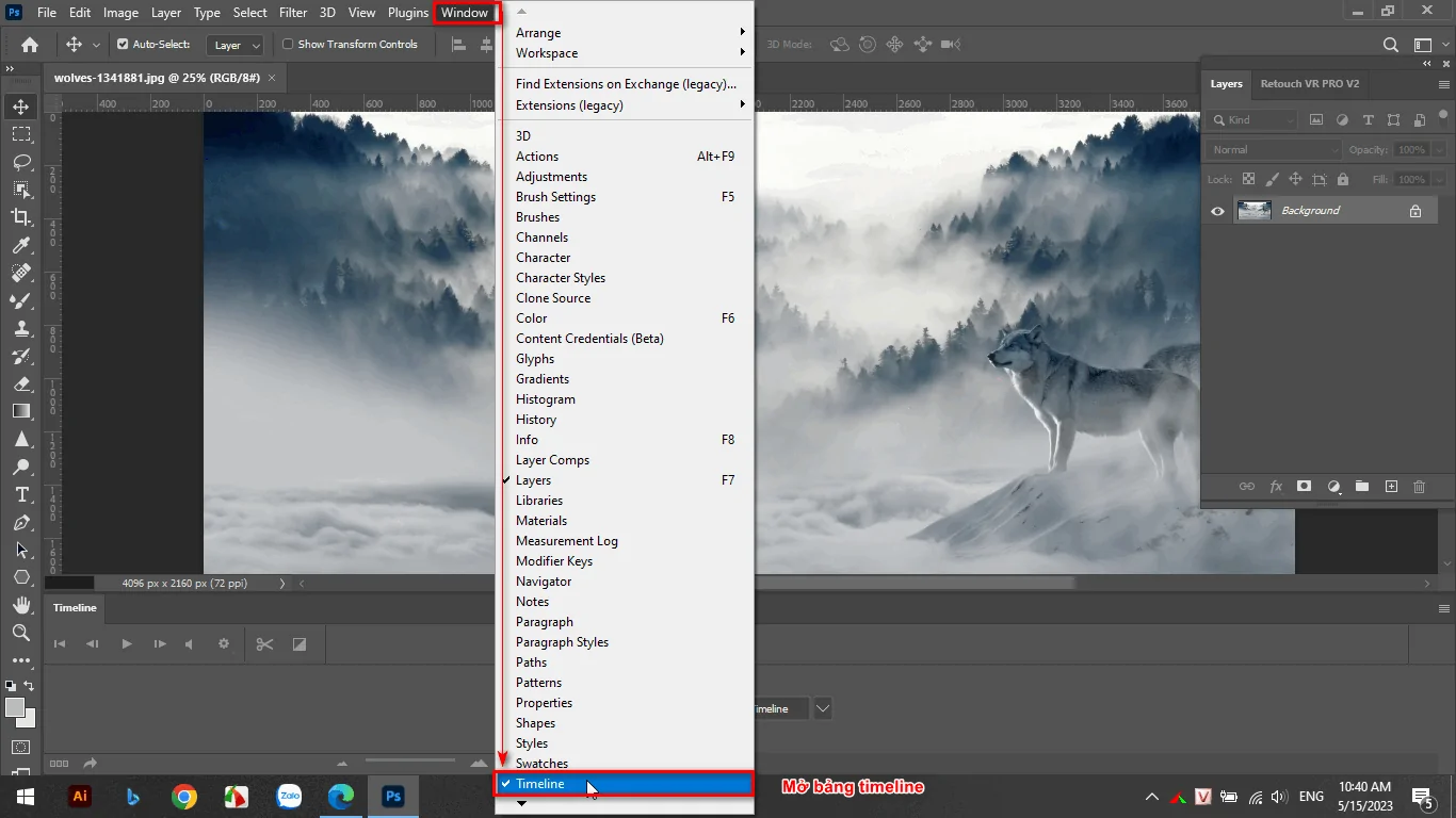 Cách Tạo Ảnh Chuyển Động Trong Photoshop