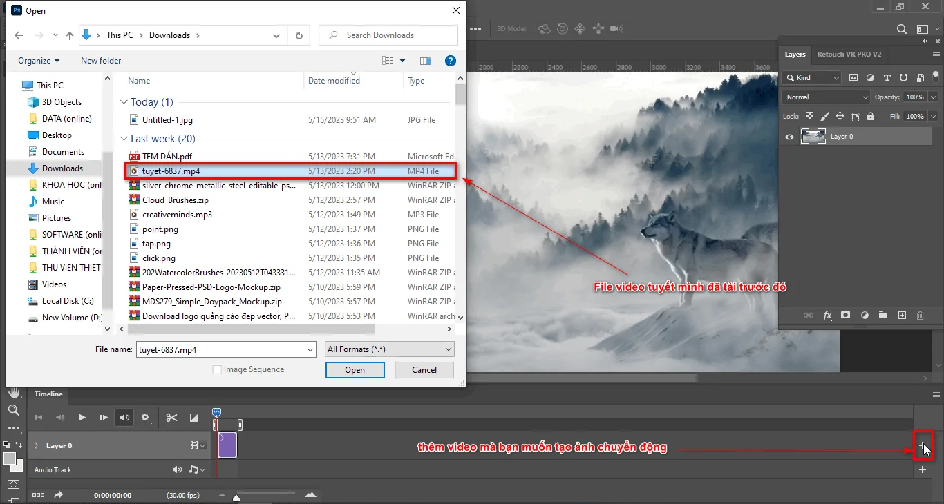 Cách Tạo Ảnh Chuyển Động Trong Photoshop