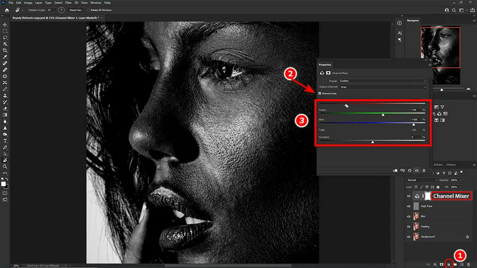 Cách Làm Mịn Da Nâng Cao Trong Photoshop Chi Tiết