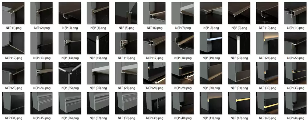 Thư viện profile builder cho Sketchup công cụ vẽ siêu tốc Thư Viện Nẹp Cho Sketchup