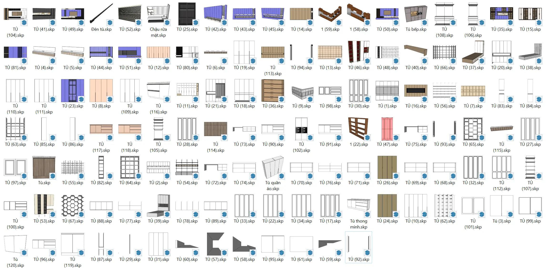 Thư viện profile builder cho Sketchup công cụ vẽ siêu tốc Thư Viện Tủ