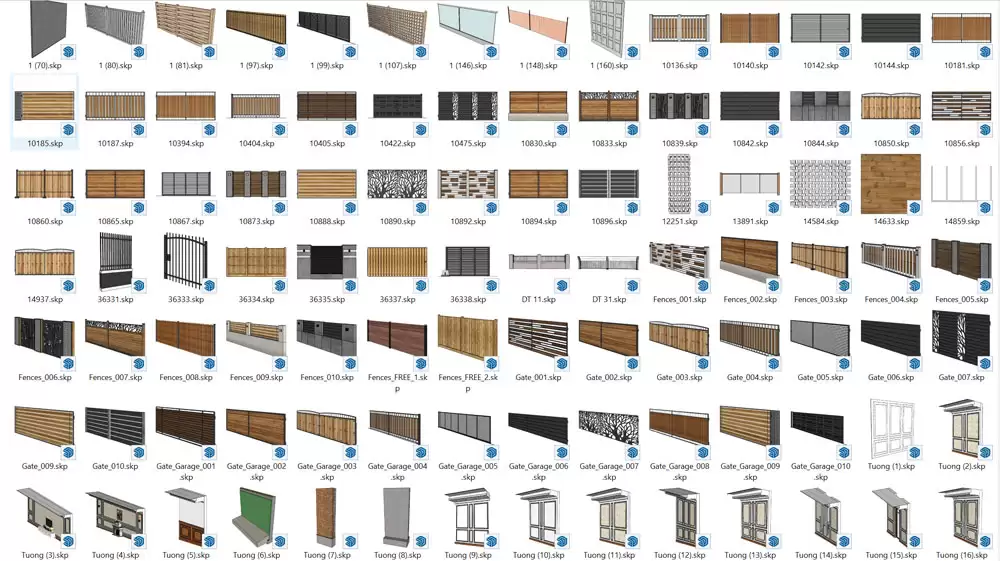 Thư viện profile builder cho Sketchup công cụ vẽ siêu tốc Thư Viện Tường Cho Sketchup
