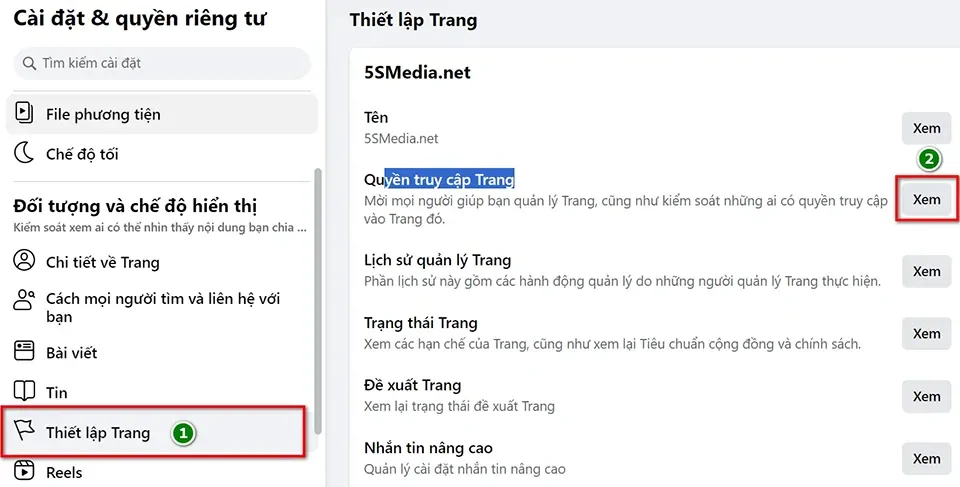 Cách Phân Quyền Quản Trị Fanpage Facebook