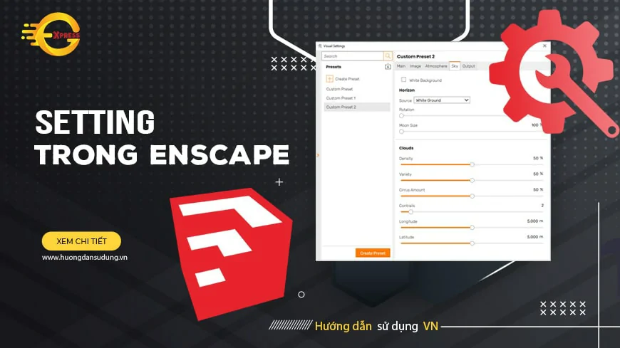 Setting Trong Enscape Banner